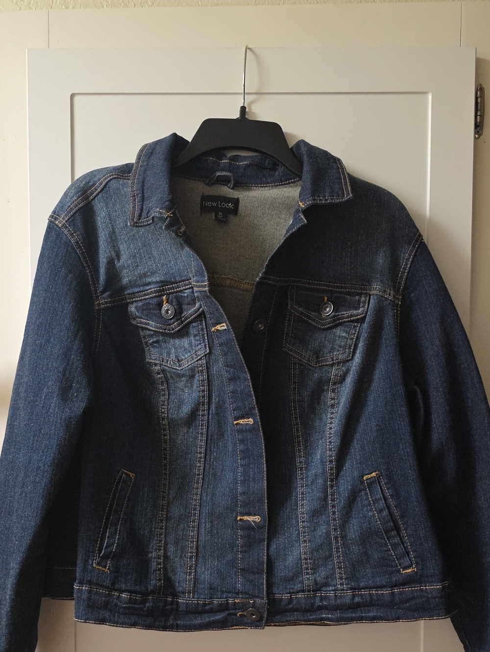New Look Women's Dark Indigo Denim Jacket Size 1X